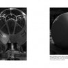 The book "Weapons of Mass Destruction" by Schiffer Publishing, Ltd. features historic black and white photos of the Enola Gay B-29 cockpit and the Fat Man bomb, each paired with descriptive museum-style text.