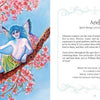 An illustrated page from Inspirational Visions Oracle Cards by Schiffer Publishing, Ltd. features a blue-skinned fairy with wings on a cherry blossom branch. The facing page is titled "Ariel" and explores ethereal spirits and creative inspiration.