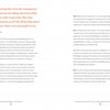 A spread from "Craft Capital" by Schiffer Publishing, Ltd. features an orange quote on the left about contemporary craft in Philadelphia, with interview text in black on the right, all set against a white background.