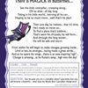 A whimsical page from "Everyday MAGICK for Children of Earth-Based Spiritual Families" by Schiffer Publishing, Ltd. features a poem on a caterpillar's transformation with a purple butterfly, plus reflection and questions—perfect for family magick activities.