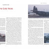 A spread from "Lockheed C-130 and Its Variants" by Schiffer Publishing, Ltd. shows two pages titled “The Early Years,” featuring text and three photos of Cold War cargo planes on airfields—ideal reference for scale modellers.