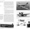 Two pages from Schiffer Publishing, Ltd.’s "Douglas XB-19" display text and black-and-white photos of vintage planes like the DC-3 and DC-4, airport scenes, technical design diagrams, and the pioneering Douglas XB-19 bomber.
