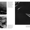 Two black-and-white photos on the left show soldiers landing and debris-strewn terrain; the right page features USS Tennessee (BB-43) amid the Battle of Surigao Strait, from "Legends of Warfare" by Schiffer Publishing, Ltd.
