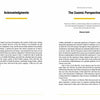 A spread in The Three Principles of Oneness by Schiffer Publishing, Ltd. shows Acknowledgments on the left thanking contributors and loved ones, and an Introduction titled The Cosmic Perspective on the right with a Shunryu Suzuki quote on cosmic being.