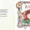 Wee Witches by Schiffer Publishing, Ltd. features a vibrant children’s book spread with a Wee Witches poem in colorful text and a red-haired child framed by magical and mystical items—an ideal read for Pagan families.