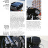 Harley-Davidson Legends by Schiffer Publishing, Ltd. showcases a Harley-Davidson motorcycle with a front fairing and rear storage case from various angles, featuring descriptive text on the bike’s features and history.