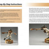 Schiffer Publishing, Ltd.'s "Concepts to Caricatures" offers step-by-step instructions for carving a baseball pitcher figure, with photos of the artist, detailed images of the finished sculpture, and inspiring woodcarving patterns.