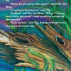 In a vibrant underwater Chesapeake Bay scene, Olly the Oyster tells Mrs. Sea Worm he’s searching for treasure. She asks him for a shiny gemstone. Product: "Olly's Treasure" by Schiffer Publishing, Ltd.