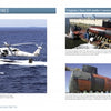 A helicopter hovers over a surfaced submarine, while smaller images show Virginia-class submarines under construction—featured in "The US Navy's Fast-Attack Submarines, Vol. 2" by Schiffer Publishing, Ltd.