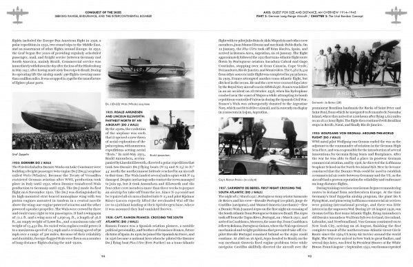 A two-page spread from Schiffer Publishing, Ltd.'s "Conquest of the Skies" showcases black-and-white images of early aircraft and pioneers alongside informative text on aviation history and military aircraft evolution.