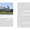 A Boeing 707-based Wedgetail with unique UAV-tracking radar, featured in Schiffer Publishing, Ltd.’s "Enter the Drones," lands gear-down at an airport; buildings and trees are visible in the background.