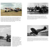 Two pages from "Hawker Hurricane" by Schiffer Publishing, Ltd. display black-and-white WWII aviation photos—including Spitfires and Hawker Hurricanes from the Battle of Britain—with detailed captions under each image.