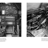 Black and white photos reveal the detailed instrument panels and controls of vintage WWII fighter planes, featuring the Curtiss P-40 Warhawk. Published by Schiffer Publishing, Ltd.