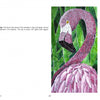Mosaic Art Today by Schiffer Publishing, Ltd. showcases Pink Lady, a contemporary mosaic of a flamingo crafted from pink, white, black, and green glass tesserae set against lush green foliage.