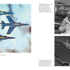 The Blue Angels by Schiffer Publishing, Ltd. features stunning images of the Navy Blue Angels: jets flying in tight formation, the team posing together, and pilots smiling inside their aircraft.
