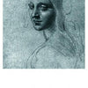A black and white sketch of a woman with long hair gazes over her shoulder. Below, "LADY of EARTH" appears in capitals, evoking the mysterious elegance of the Da Vinci Enigma Tarot by Schiffer Publishing, Ltd.