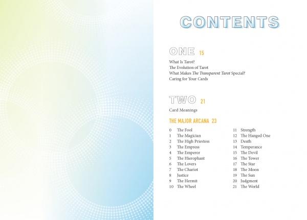 The Transparent Tarot : (2nd Edition, Tarot Kit Box Set with 78 Cards and Guide Book) - Table of Contents
