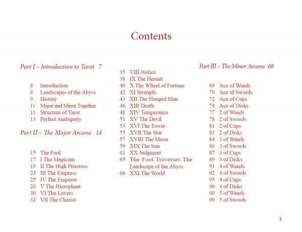 The Mary-El Tarot, 2nd Edition Table of Contents