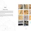 A page from Spalting 101 by Schiffer Publishing, Ltd. shows Chapter 4: Zone Lines, featuring a description of spalting wood on the left and twelve numbered close-up images of zone line patterns on the right.