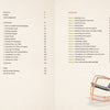 On the left, "Master Your Craft" by Schiffer Publishing, Ltd. presents a table of contents with chapters and topics; on the right, an exercise index appears beside a modern wooden rocking chair, showcasing artisan skills and product design.