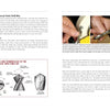 A page from "Sharpening Woodworking Tools" by Schiffer Publishing, Ltd. explains universal twist drill bits, with a diagram of drill bit angles and photos showing sharpening techniques using a grinding wheel for maintaining sharpness.