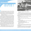 Two-page spread from "Hunting the Wind" by Schiffer Publishing, Ltd.: left page features a blue-themed chapter opener, “In The Beginning,” with intro text and two authors; right page displays a round B&W photo of a seaplane from aviation's golden age.