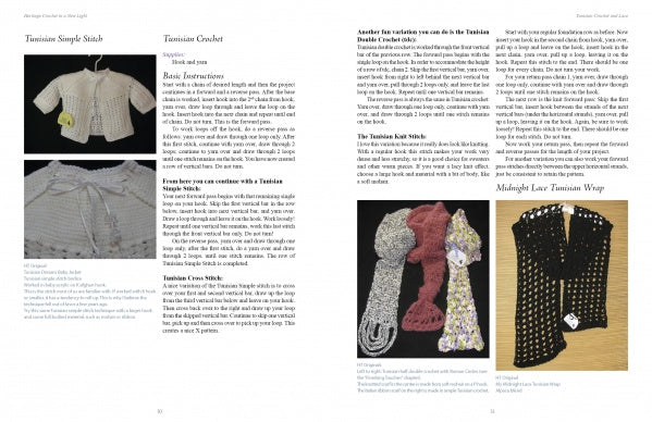 Heritage Crochet in a New Light" by Schiffer Publishing, Ltd. offers intermediate crocheters inspiring patterns featuring heritage techniques to spark creativity and pattern independence.