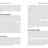 A spread from "Understanding the Patterns of Your Life" by Schiffer Publishing, Ltd. features pages titled “A Period of More than 500 Years,” “Two Courses of Seasons,” and “Men and Women, Equally,” exploring history, life patterns, and growth.