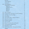 The table of contents page from Hunting the Wind by Schiffer Publishing, Ltd. features a light blue background, white text, subtle map graphics inspired by golden age aviation, and bold, italicized CONTENTS in the upper right corner.