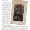 A sepia portrait of a young girl in a jacket and scarf appears over historical text in "Quilts in Everyday Life, 1855-1955" by Schiffer Publishing, Ltd., reflecting American culture with its vintage style and patterned background.