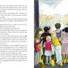 A group of children and two adults stand with their backs to the viewer, excitedly pointing at a Chesapeake Bay aquarium display, perhaps spotting Chadwick the Crab from "A Chadwick Treasury" by Schiffer Publishing, Ltd.