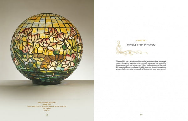A close-up of Tiffany By Design from Schiffer Publishing, Ltd., highlighting the intricate artistry and timeless designs inspired by Tiffany Studios.