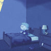 In "Shadows on My Wall" by Schiffer Publishing, Ltd., a young boy sits up in bed, scared as lightning flashes at night, with a dimly lit room featuring a bedside table, lamp, toy football, and slippers—ideal for stories about facing fears.