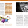 A two-page spread from Schiffer Publishing, Ltd.’s "Project Gemini" features diagrams, a mission table, and a photo of an astronaut inside a Gemini spacecraft, highlighting its space race role. Informative text appears on both pages.