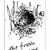 A black and white sketch of a dark, swirling tunnel labeled "the fresh burrow," with the number 19 in a circle, from Carrot Cards by Schiffer Publishing, Ltd.—an abstract image evoking mysterious paths in this unique rabbit wisdom deck.