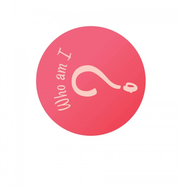 A pink circle with 'Who am I' and a large, pale question mark evokes curiosity like the Chesapeake Bay board book "Chadwick And Friends" from Schiffer Publishing, Ltd.