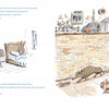 In "The Wolf Will Not Come" by Schiffer Publishing, Ltd., a nervous rabbit child overcomes nighttime fears as two people walk dogs outside, unaware of a wolf in disguise, in this charming children's bedtime story.