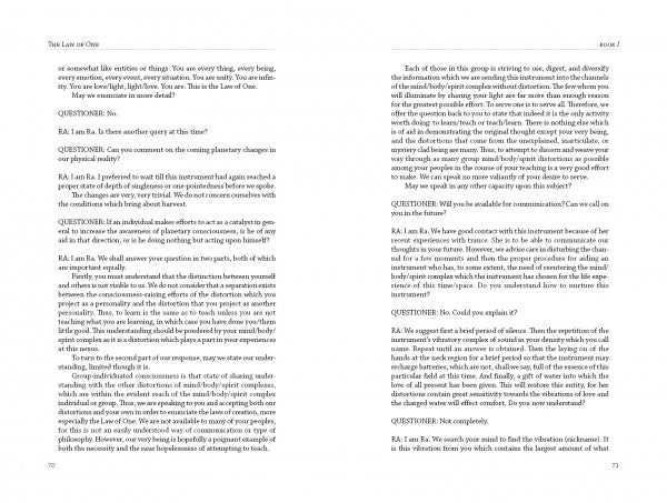 The Law of One sample page