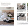 A cozy guest room with a neatly made bed, fluffy pillows, and a brown knit blanket—perfect inspiration for creative homeowners who value comfort and hospitality, as featured in Schiffer Publishing, Ltd.’s Modern HomeMaker.