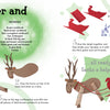 Schiffer Publishing, Ltd.'s "Christmas" offers step-by-step illustrated instructions for creating a festive reindeer and sleigh craft using paper, clothespins, and string—perfect DIY holiday fun with labeled steps and easy drawings for kids.