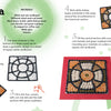 Nature by Schiffer Publishing, Ltd. offers a step-by-step guide to creating a square mandala with black beans, corn kernels, and soybeans on cardboard—a fun, nature-themed project for kids that boosts fine motor skills.