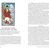 A page from The Buddha Tarot by Schiffer Publishing, Ltd. offers insights like the Major Arcana, guiding readers on an enlightening journey.