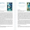 Two pages from Schiffer Publishing, Ltd.'s Tarot of the Enchanted Soul guidebook feature the Page of Cups and Knight of Cups cards with images, meanings, keywords, quotes, and insights for using your Tarot deck as a tool for inner-child work.