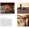 Four photos in the Schiffer Publishing, Ltd. Boeing 757 book show passengers boarding, an assembly line, the plane parked by a bus, and a cockpit inspection during a demo tour of this fuel-efficient aircraft.
