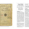 On the left is an old notebook. On the right, a printed excerpt from "The Secret POW Diary of Walter J. Hinkle" by Schiffer Publishing, Ltd., detailing American POW experiences in Japanese captivity during WWII.