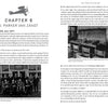 A book spread from Schiffer Publishing’s "The Aviation Pioneers of McCook Field" shows Chapter 6: J. Parker Van Zandt, with interview text and a black-and-white photo of military personnel at the early aviation hub, McCook Field.