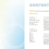 A light blue and white page with a blue "Contents" heading features abstract dots in the style of the Transparent Oracle by Schiffer Publishing, Ltd. Four main sections list page numbers, subheadings, authors, starting with Foreword and Introduction.