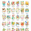 ColorMaps: Garden by Schiffer Publishing, Ltd. features a vibrant index page with 30 garden-themed designs—flowers, plants, houses, and produce—each box displays its pattern name, color code, and page number for stress-free coloring.