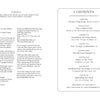 A two-page spread: left page shows dedication, copyright, and Schiffer Publishing, Ltd. details; right page lists the table of contents for Celtic Book of the Dead, including The Voyage of Maelduin chapters with page numbers.