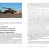 A two-page spread from "Crazyhorse" by Schiffer Publishing, Ltd. features an Apache helicopter landing with the heading: How about throwing a SIR in there somewhere, Sergeant Major? The pages are filled with detailed narrative text.